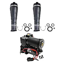 3-Piece Kit Air Suspension, includes Air Springs and Air Suspension Compressor