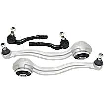 4-Piece Kit Front, Driver and Passenger Side, Lower, Frontward Control Arm Kit, Includes (2) Control Arm and (2) Tie Rod End