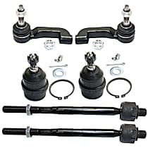 6-Piece Kit Front, Driver and Passenger Side Suspension, includes Ball Joint and Tie Rod End