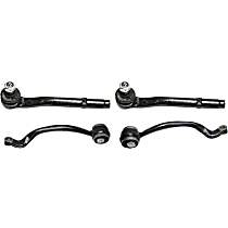 4-Piece Kit Front, Driver and Passenger Side, Upper Control Arm Kit, Includes (2) Control Arm and (2) Tie Rod End