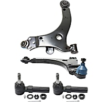 Front, Driver and Passenger Side, Lower Control Arm Kit, includes Tie Rod Ends