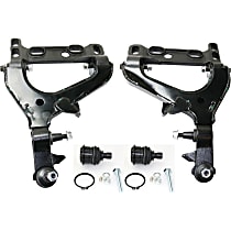 4-Piece Kit Front, Driver and Passenger Side, Lower Control Arm Kit, includes (2) Ball Joint and (2) Control Arm