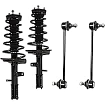 4-Piece Kit Rear, Driver and Passenger Side Suspension Includes Loaded Struts and Sway Bar Links, AWD