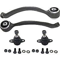 Front, Driver and Passenger Side, Lower, Rearward Control Arm Kit, includes Ball Joints