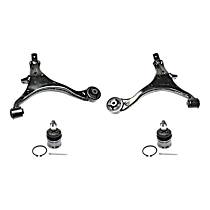4-Piece Kit Front, Driver and Passenger Side, Lower Control Arm Kit,  Includes (2) Ball Joint and (2) Control Arm