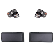 4-Piece Kit, Driver and Passenger Side LED Headlight, With bulb(s), OE Replacement, Includes (2) Bumper Trim and (2) Headlight