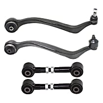 4-Piece Kit Front, Driver and Passenger Side, Lower, Rearward Control Arm, includes Control Arm and Lateral Link