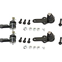 4-Piece Kit Front, Driver and Passenger Side Suspension Includes Ball Joint and Tie Rod End