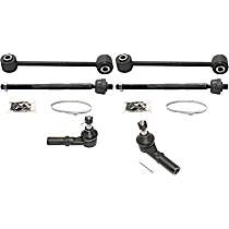 6-Piece Kit Front, Driver and Passenger Side Suspension, includes Sway Bar Link and Tie Rod End