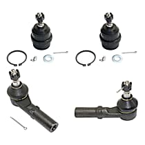 4-Piece Kit Front, Driver and Passenger Side Suspension, includes Ball Joint and Tie Rod End