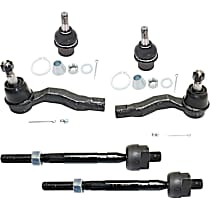 6-Piece Kit Front, Driver and Passenger Side Suspension, includes Ball Joint and Tie Rod End