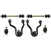 6-Piece Kit Front, Driver and Passenger Side, Upper Control Arm Kit, Includes (2) Ball Joint, (2) Control Arm, and (2) Sway Bar Link