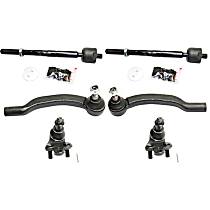 6-Piece Kit Front, Driver and Passenger Side Suspension Includes  Ball Joint and Tie Rod Ends