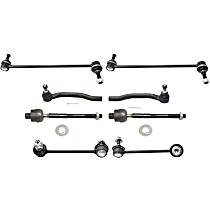 8-Piece Kit Front and Rear, Driver and Passenger Side Suspension, includes Sway Bar Link and Tie Rod End