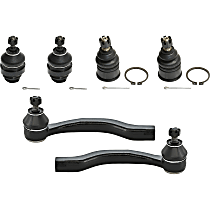 6-Piece Kit Front, Driver and Passenger Side Suspension, includes Ball Joint and Tie Rod End
