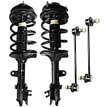 4-Piece Kit Front, Driver and Passenger Side Suspension with Loaded Struts and Sway Bar Links