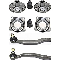 8-Piece Kit Front, Driver and Passenger Side Suspension Kit, includes (2) Ball Joint, (2) Tie Rod End, (2) Wheel Bearing, and (2) Wheel Hub