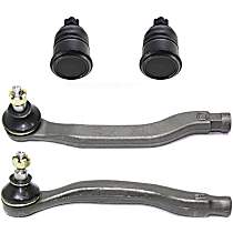 4-Piece Kit Front, Driver and Passenger Side Suspension, includes Ball Joint and Tie Rod End
