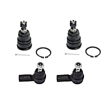 4-Piece Kit Front, Driver and Passenger Side Suspension Includes  Ball Joints and Tie Rod Ends