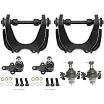 6-Piece Kit Front, Driver and Passenger Side Control Arm Kit, RWD, includes (4) Ball Joint and (2) Control Arm
