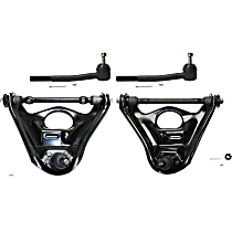 4-Piece Kit Front, Driver and Passenger Side Control Arm Kit, Includes (2) Control Arm and (2) Tie Rod End