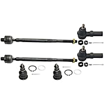 6-Piece Kit Front, Driver and Passenger Side Suspension, includes Ball Joint and Tie Rod End