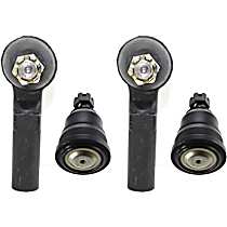 4-Piece Kit Front, Driver and Passenger Side Suspension Includes Ball Joints and Tie Rod Ends