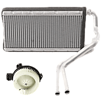 2-Piece Kit Heater Core, 4 Cyl 1.8L, includes (1) Blower Motor and (1) Heater Core - 