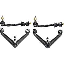 4-Piece Kit Front, Driver and Passenger Side, Upper Control Arm Kit, Includes (2) Control Arm and (2) Sway Bar Link