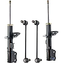 4-Piece Kit Front, Driver and Passenger Side Suspension with Strut and Sway Bar Link