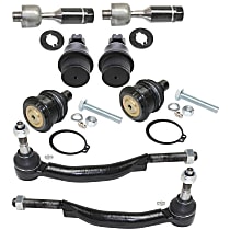 8-Piece Kit Front, Driver and Passenger Side Suspension with Ball Joints and Tie Rod Ends, with 16mm Tie Rod Thread