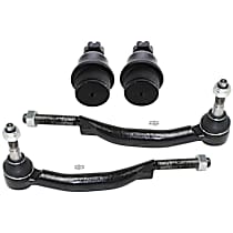 4-Piece Kit Front, Driver and Passenger Side Suspension Includes Ball Joints and Tie Rod Ends, Includes 16mm Tie Rod Thread