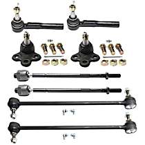 8-Piece Kit Front, Driver and Passenger Side Suspension Includes Ball Joint, Sway Bar Link, and Tie Rod End, FWD