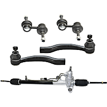 5-Piece Kit Front Suspension Kit,  Includes (1) Steering Rack, (2) Sway Bar Link, and (2) Tie Rod End