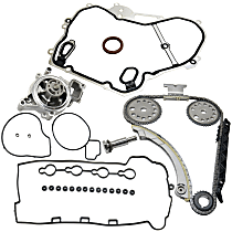 4-Piece Kit Timing Chain, includes Timing Cover Gasket, Valve Cover Gasket, and Water Pump