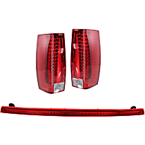 Driver and Passenger Side Tail Light Kit, With bulb(s), LED, Includes Third Brake Light