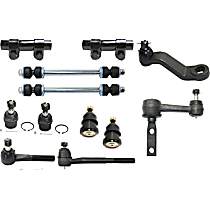 14-Piece Kit Front Suspension Kit, Rear Wheel Drive, with 8800 GVW,  Includes (4) Ball Joint, (1) Idler Arm, (1) Pitman Arm, (2) Sway Bar Link, (2) Tie Rod Adjusting Sleeve, and (4) Tie Rod End