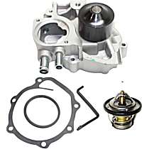 2-Piece Kit Water Pump, enginedesignationname: EJ255, Turbocharged, DOHC, New, 2.5L 4Cyl,  Includes (1) Thermostat and (1) Water Pump
