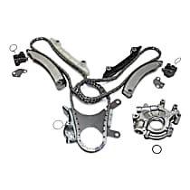 2-Piece Kit Timing Chain Kit, enginevinname : K, SOHC, valvesperengine :12, 3.7L 6Cyl,  Includes (1) Oil Pump and (1) Timing Chain Kit