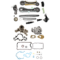 Timing Chain Kit, includes Lower Engine Gasket Set, Oil Pump, and Water Pump