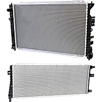 Radiator Kit, 2.5L Engine, Aluminum Core, Plastic Tank, includes Inverter Cooler