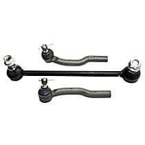 4-Piece Kit Front, Driver and Passenger Side Suspension Kit,  Includes (2) Sway Bar Link and (2) Tie Rod End