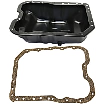 2-Piece Kit Oil Pan, GEMA, Improved Design, Steel, 4 Cyl 2.4L, includes (1) Oil Pan and (1) Oil Pan Gasket