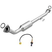 2-Piece Kit Passenger Side Catalytic Converter, CARB and Federal EPA Standards, 50-state Legal, EO# D-193-145, Eng Fam No: 4Tyxt04.7W1W, 8 Cyl Naturally Aspirated, California Series, includes (1) Oxygen Sensor and (1) Catalytic Converter