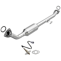 2-Piece Kit Passenger Side Catalytic Converter, CARB and Federal EPA Standards, 50-state Legal, EO# D-193-145, Eng Fam No: 4Tyxt04.7W1W, 8 Cyl Naturally Aspirated, California Series, includes (1) Oxygen Sensor and (1) Catalytic Converter