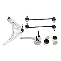 Front, Driver and Passenger Side Control Arm Kit, Rear Wheel Drive, includes Control Arm Bushing and Sway Bar Links