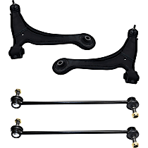 4-Piece Kit Front, Driver and Passenger Side Suspension with  Control Arms and Sway Bar Links