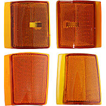 4-Piece Kit Front, Upper, Reflector, includes Side Markers