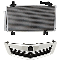 2-Piece Kit, Grille Primed, Includes (1) A/C Condenser and (1) Grille Assembly