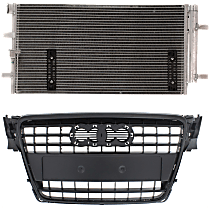 2-Piece Kit Grille, Primed,  Includes (1) A/C Condenser and (1) Grille Assembly